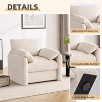 Chaise longue moderne chaise d'appoint siège confortable fauteuil surdimensionné en velours côtelé salon canapé simple chaise pour chambre