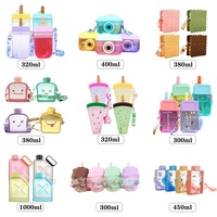 400 ml BPA Free Travel Tee tasse Mädchen Kinder Frauen Kinder Kamera Form Plastik wasser flaschen