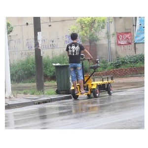 Electric Load Electric Platform Cargo Carrier <b>Trolley</b> Heavy Loading Transport Cart Moving Carts With 4 Wheels for Load - Product Image 3