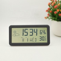 Horloge de Station météo fine murale/Table intelligente avec affichage de la température et de l'humidité, offre spéciale