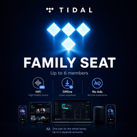 Compte Musique Premium Tidal 12 Mois |   Tidal Hifi Plus |   1 an