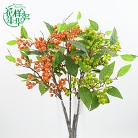 Kunstmatige bessen 80cm simulatie rode fruittakken handgemaakt voor bruiloft feest thuisdecoratie groothandel