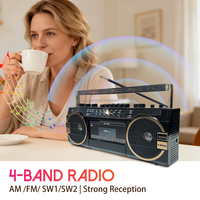 Px-149U Multi Rétro Boombox Lecteur de Cassette Stéréo Rwcorder Radio Registratore Con Magnétophone Avec Am/Fm/Sw Radio