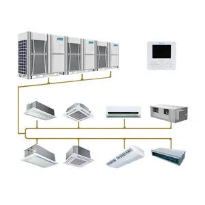 Ac Unit Ac Vrv & Vrf Pendingin Mini Langit-langit Dalam Ruangan Komersial Sistem Hvac Pusat Pengatur Udara Vrf Split Ducted