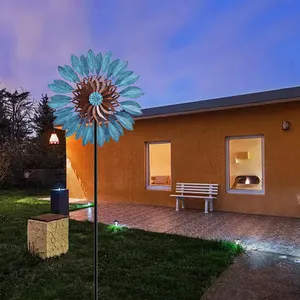 Garten Rasen boden Innenhof Layout im Freien Schmiedeeisen Windmühle rotierende Dekoration Wind Spinner