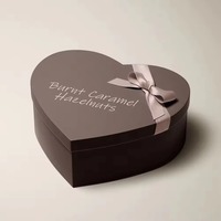 Anpassbare Herzförmige Geschenkbox mit Matter Laminierung Recycelbare Papierbox für Pralinen & Süßigkeiten mit Individuellem Logo
