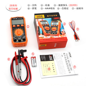 Multímetro Digital Victor VC201 Mini Portátil 600V 10A para Electricistas - Product Image 3