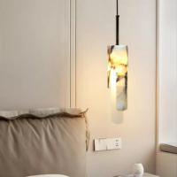 JYLIGHTING Magnifiques lampes suspendues personnalisées pour salon, café, restaurant, commande par interrupteur, métal, marbre, verre, lustres