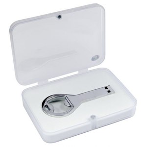 Penna USB apribottiglie chiave per auto in metallo Pendrive da 4GB a 128GB capacità di memoria 2.0 interfaccia scatola di imballaggio con confezione regalo - Product Image 2
