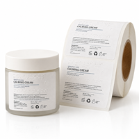 Étiquettes cosmétiques en braille personnalisées, autocollants adhésifs imperméables en rouleaux pour pots de crème de soin, emballage tactile, impression d'étiquettes OEM