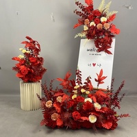 Nouvelles compositions florales artificielles pour décorations de passerelles de lieux de mariage, chrysanthèmes féériques en acier inoxydable, style japonais