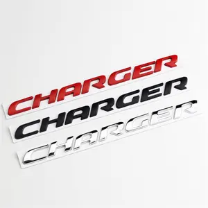 Customized Color Body Decoration 3D Car Number Letter Emblem For Charger