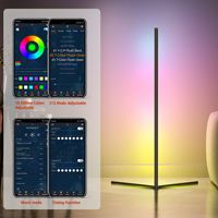 Kanlong Lampadaire moderne LED RVB pliable et réglable avec télécommande