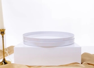 Đĩa tròn trắng-Bộ 2 mảnh - Product Image 3