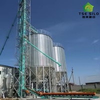 Silo en acier anticorrosion à fond trémie pour stockage automatique de tourteaux de soja pour élevages