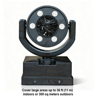 Igreslite 90W RGB Y LED Machine à bulles à batterie à tête mobile avec télécommande DMX IP65 Machine à bulles étanche