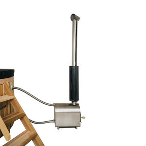 Spa en <span class=keywords><strong>bois</strong></span> de cèdre rouge pour 4 personnes de taille personnalisée à <span class=keywords><strong>prix</strong></span> bon marché avec chauffage extérieur au feu de <span class=keywords><strong>bois</strong></span> - Product Image 6