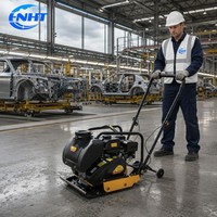 Compacteur de plaques vibrantes à quatre moteurs pour chantier, efficace pour le compactage des matériaux