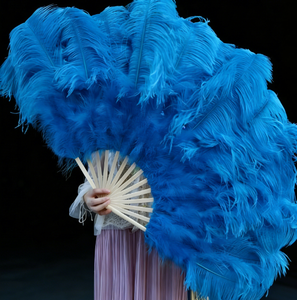 พัดขนนกกระจอกเทศขนาดใหญ่ |   อุปกรณ์ประกอบการแสดงระบำหน้าท้องและโกโก้ |   แฟนคลับการแสดงดนตรีและคอนเสิร์ต - Product Image 5