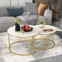 Ensemble de tables basses simples et élégantes, idéal pour la maison, les salons et à côté des canapés