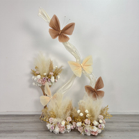 Fleurs géantes artificielles en gaze en forme de papillon, personnalisables, pour mariage, remise de diplôme, Nouvel An chinois, scène