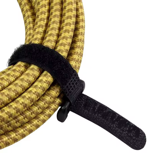 Ángulo recto 1/4 ''6,35mm TRS a recto 20 pies azul amarillo Tweed trenzado Cable de instrumento de guitarra - Product Image 5