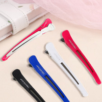 Lot de 6 pinces à cheveux en plastique, grandes pinces bec de poisson de 8 cm et pinces bec de canard, accessoires et outils de coiffure