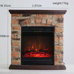 Hiện đại trong nhà đa màu LED 3D Lò sưởi điện điều khiển từ xa xách tay 3 cấp ngọn lửa cháy nơi - Product Image 4