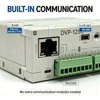 PLC Delta DVP12SE11R, Tipo Slim para Redes con Ethernet Integrado, Salida de Relé 8DI 4DO, 16K Pasos