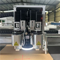 Machine de découpe à plat numérique CNC automatique à deux lames, à découpe vibrante de contour, pour autocollants magnétiques adhésifs 3M et DTF, avec pompe et moteur
