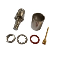 Connecteur RF QMA-C-KY7D Prix Usine, Connecteur Femelle QMA Tout Laiton avec Filetage à Sertir pour Câbles RG8 RG213