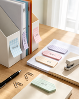 Marque-page personnalisé, étiquette autocollante imperméable en PET, index transparent, notes adhésives pour le bureau et l'école