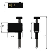 Hot Sellers Verrouillages de changement de vitesse en aluminium et acier de qualité supérieure spécifiques aux véhicules Ajustement parfait pour le déverrouillage de clé de porte en verre de porte antivol