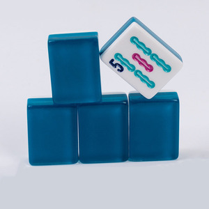 Hot Selling Portable Acrylic <b>Mahjong</b> <b>Set</b> Hand-rubbed Jelly Tiles Professional Casino Quality for Social Clubs - Product Image 4
