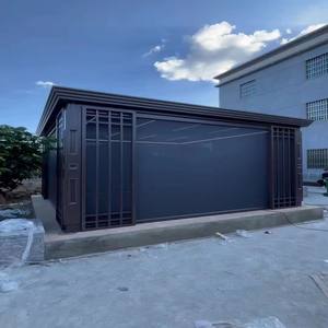 Pergola moderne imperméable d'extérieur en aluminium avec <span class=keywords><strong>toit</strong></span> à lames orientables motorisé, pergola bioclimatique - Product Image 2