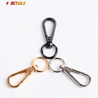 Porte-clés de luxe avec mousqueton à ressort et connecteur à anneau pivotant, accessoires pour loisirs créatifs, breloques de sac et cordons de sac