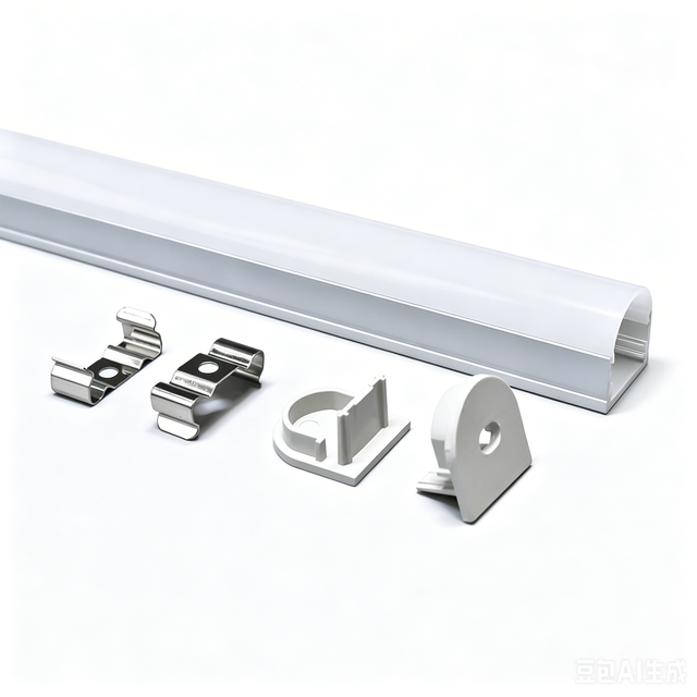 Customized 6000 Series LED Linear Strip Light Aluminium Profile 19X11mm Recessed LED Channel Diffuser for Decorations