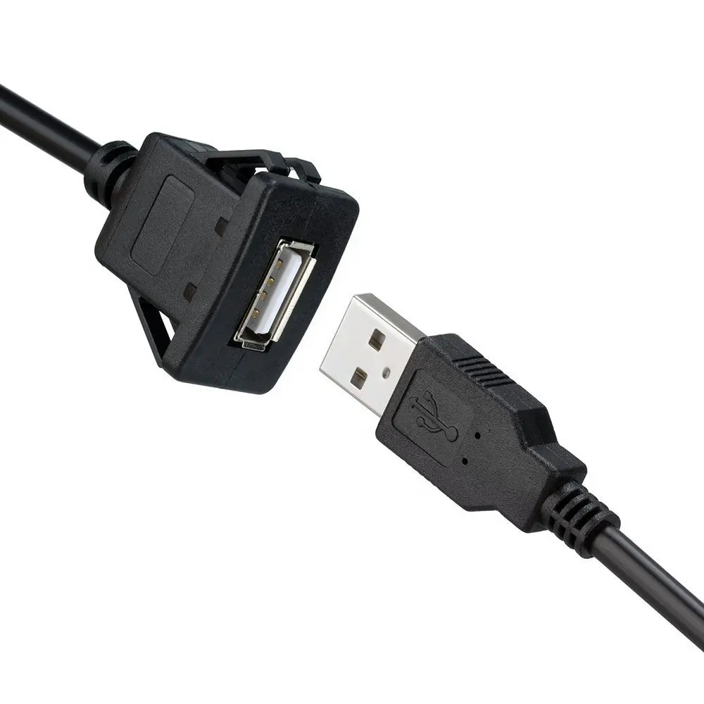 Quadratisches USB 2.0-Panel-Unterputz-Verlängerungskabel mit einem Anschluss für das Auto