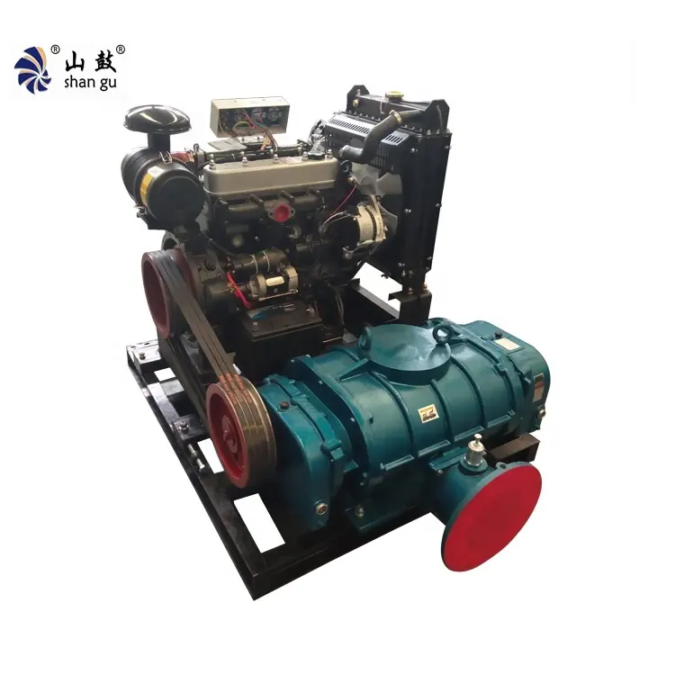 Shangu roots blower vacuum pump high pressure air blower fish shrimp farming with diesel engine