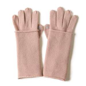 <span class=keywords><strong>Mitaines</strong></span> tricotées noires et de couleur pure pour femmes, gants d'hiver chauds 100% en <span class=keywords><strong>cachemire</strong></span> - Product Image 5