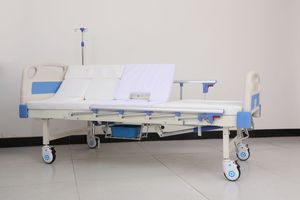 Tempat tidur perawatan Manual kasur rumah sakit medis harga pabrik untuk pasien - Product Image 6