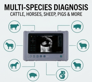 Échographe vétérinaire portable pour le diagnostic <span class=keywords><strong>de</strong></span> gestation chez les bovins, les chevaux, les moutons, les porcs, les chiens et les chats - Product Image 3