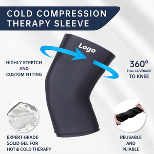 Paquete de hielo de <span class=keywords><strong>gel</strong></span> de rodilla reutilizable en frío y caliente para deportes flexibles personalizados