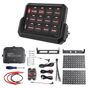 Nuevo panel de interruptor automático táctil inalámbrico con nuevo receptor 12V 12 teclas Nuevo panel automotriz Panel de interruptor LED RGB para ATV UTV Off-Roa