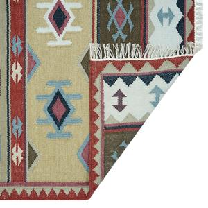 พรมขนสัตว์ทำมือลายโมเดิร์นสีพื้น ไม่ลื่นและป้องกันแบคทีเรีย ขนสั้น แบรนด์ HARI ENTERPRISES จากอินเดีย - Product Image 1