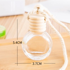 8ml Round Color Rope Car Perfume <strong>Diffusion</strong> <strong>Bottle</strong> Pendant Decoration Car air Fresh Perfume Empty <strong>Bottle</strong> - Product Image 2