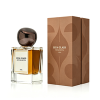 Bouteille de parfum de luxe vide en verre de 50 ml avec bouchon à bille, OEM ODM, haute qualité