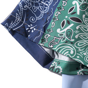 Harajuku Casual Printed Short Sleeve Breathable Woven Mandarin Collar Summer Beach Hawaiian Designer Shirts Custom Printing - Product Image 4