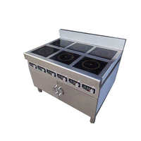 Peralatan Dapur Harga Pabrik Kompor Listrik Stainless Steel 4 Tungku Pengapian Elektronik untuk Hotel