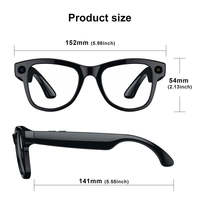 Gafas Inteligentes M02 con IA, ChatGPT, Cámara, Traducción, Estuche de Carga, Transferencia WIFI, Llamadas de Voz BT, Grabación de Video, Gafas de Sol